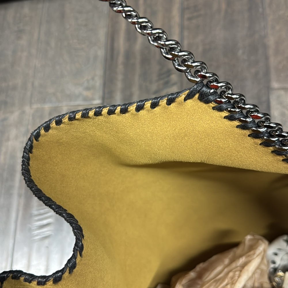 Stella McCartney Falabella large tire Black Vegan leather Chain Shoulder Bag - Picture 5 of 5